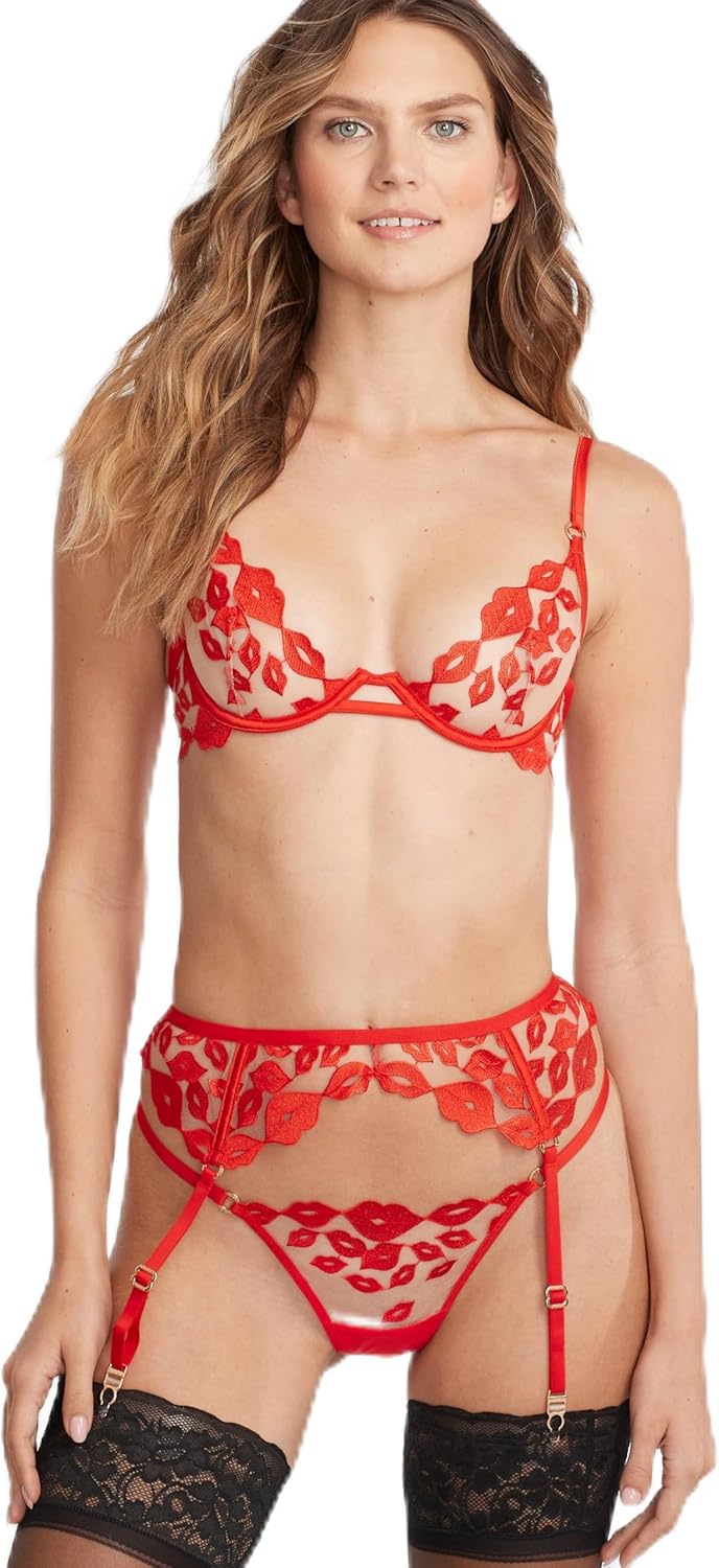 Bluebella Marian Garter Belt XL, Tomato Red
