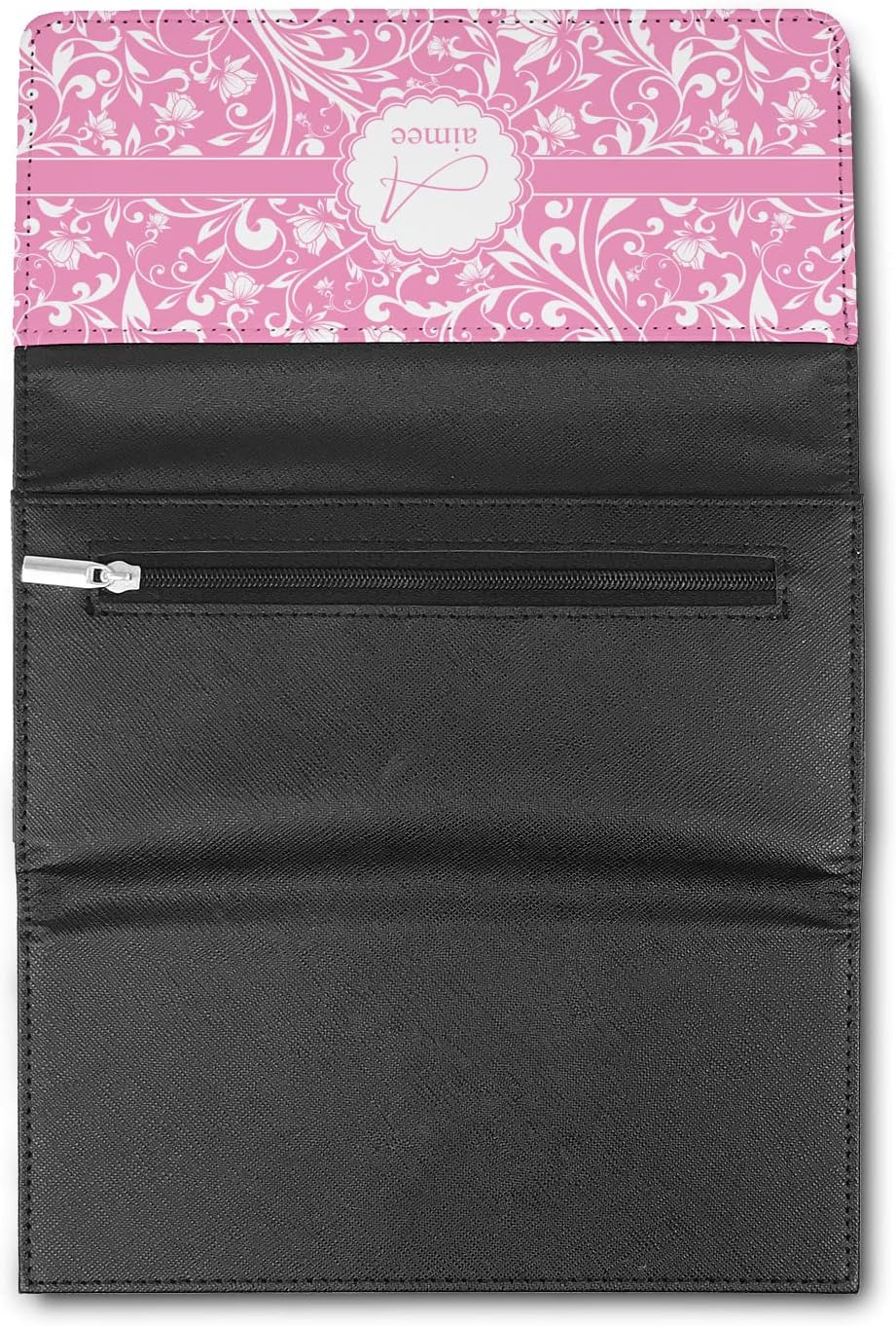Personalized Floral Vine Leatherette Ladies Wallet