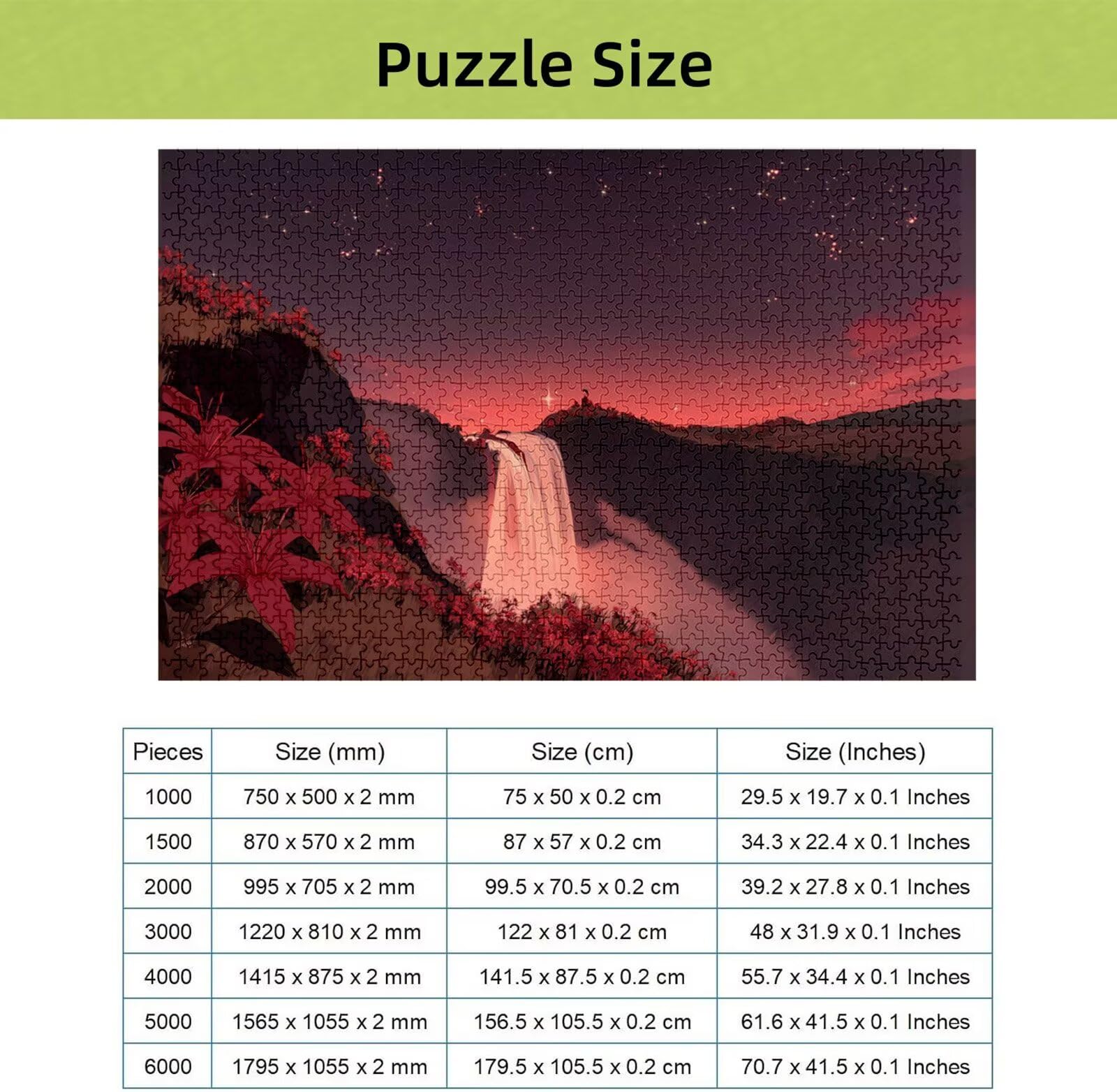 Puzzle 4000 Piezas Caer, Puzzle Flor con Caja para Adultos, 141x87 cm, DIY 4000 Piezas Rompecabezas Madera para Adultos, Rompecabezas Desafiante para Decoracion Hogar y Pared, Regalo Mujer H-1214