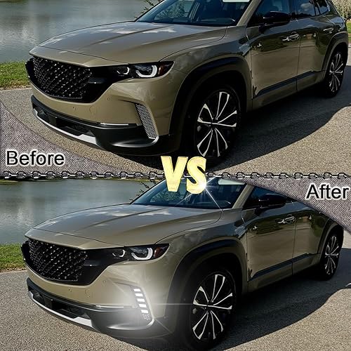 Miniatura 5 de Luces antiniebla LED para parachoques delantero compatibles con Mazda CX-50 2023-2024 DRL Accesorios para lámparas de señal de giro