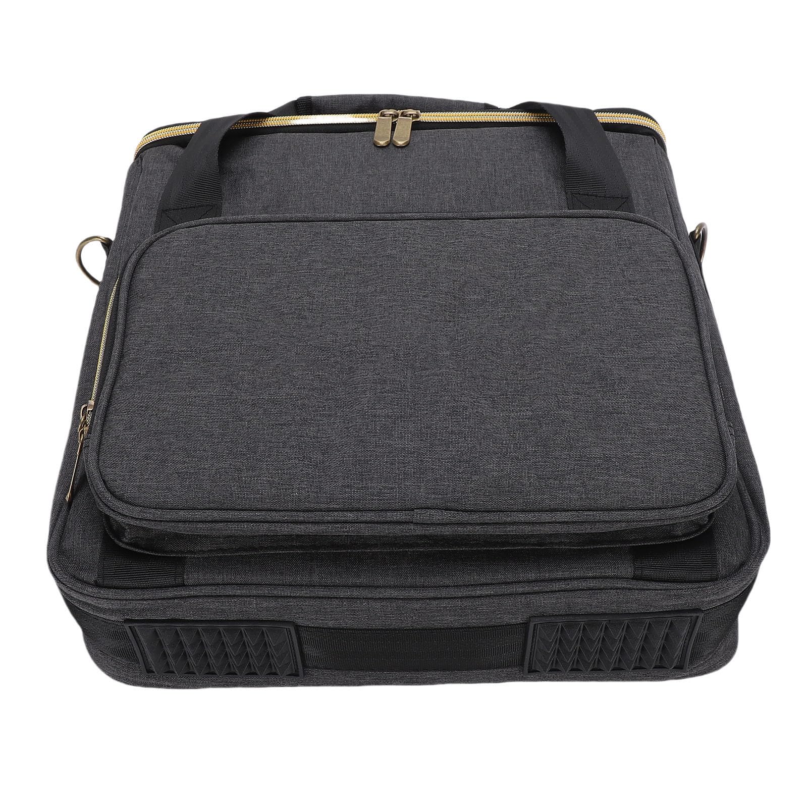 VB-02 Bolsa de Transporte para Discos de 7/10/12 Pulgadas, Capacidad para hasta 10 Discos, Tela catiónica con Acolchado Grueso y Forro Inferior, protección contra el Polvo con