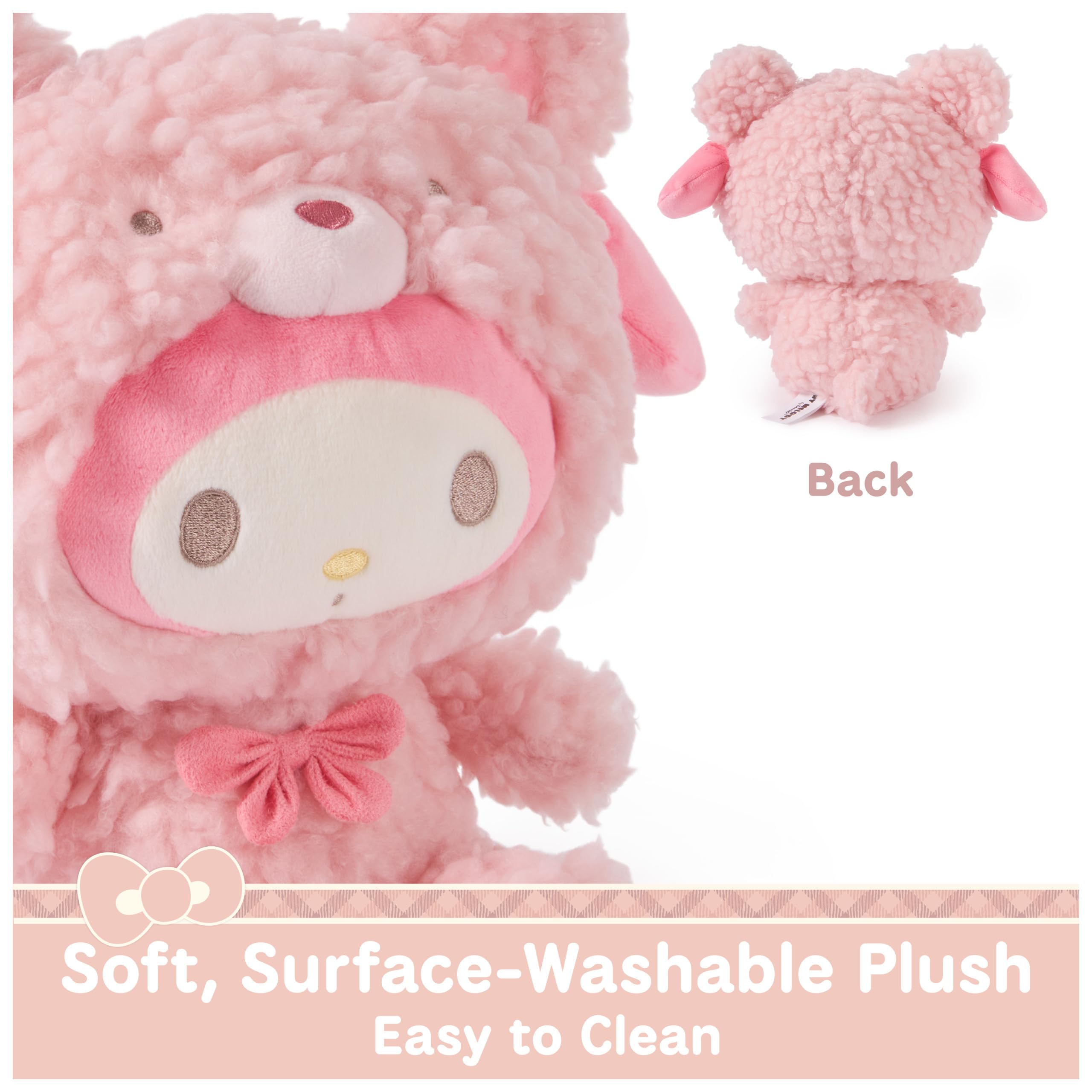 GUND Sanrio Official Hello Kitty and Friends My Melody Café Latte pluszowy miś, przedmiot kolekcjonerski, maskotka od 1 roku życia, różowy, 25,4 cm