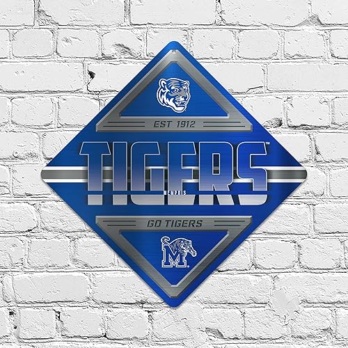 Miniatura 109 de Rico Industries NCAA - Letrero de metal estándar de 16.5 x 16.5 pulgadas, decoración del hogar, dormitorio, oficina, cueva de hombre