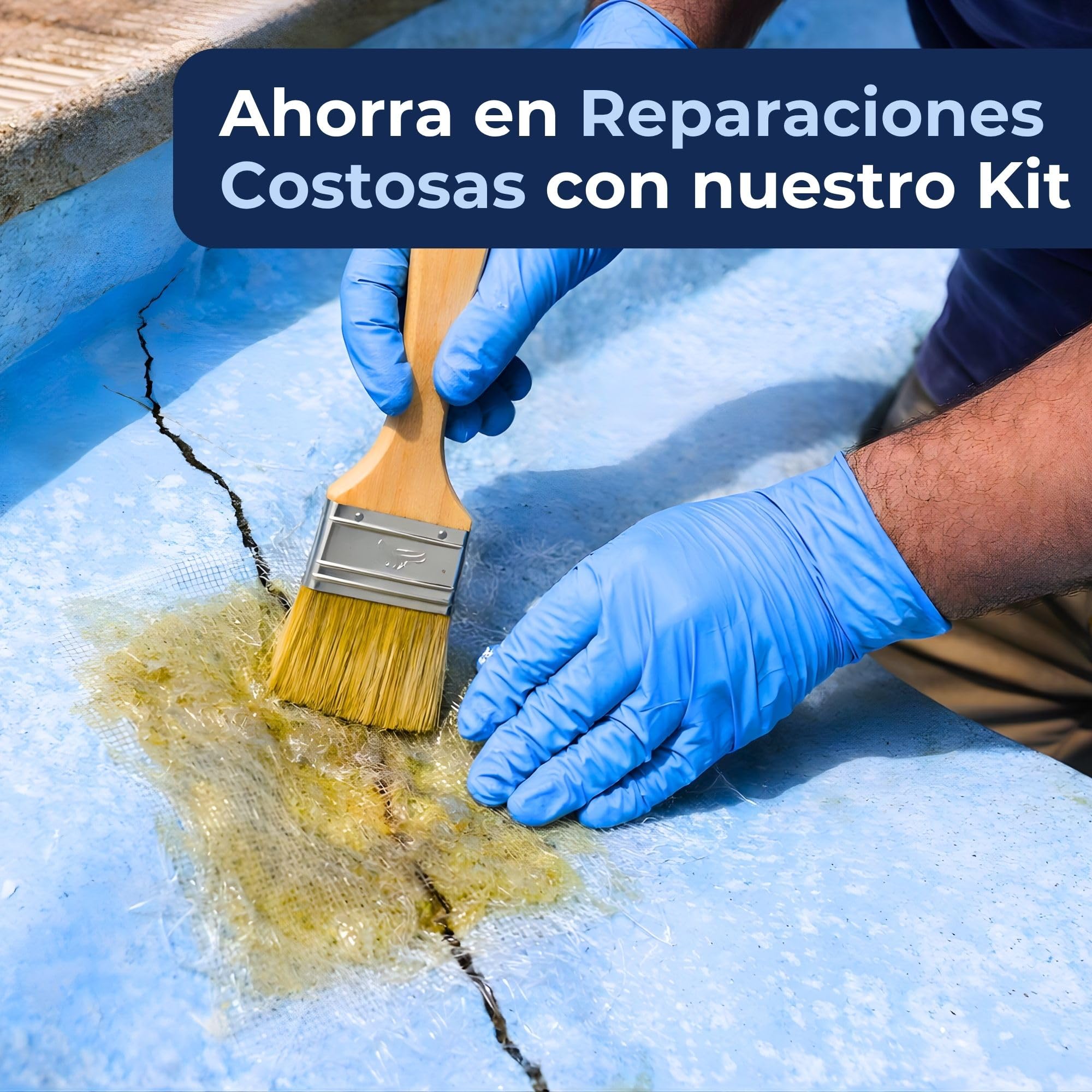 Resina de Poliéster 5 kg con Catalizador - Reparación de Piscinas, Barcos, Carrocerías y Superficies de Fibra de Vidrio