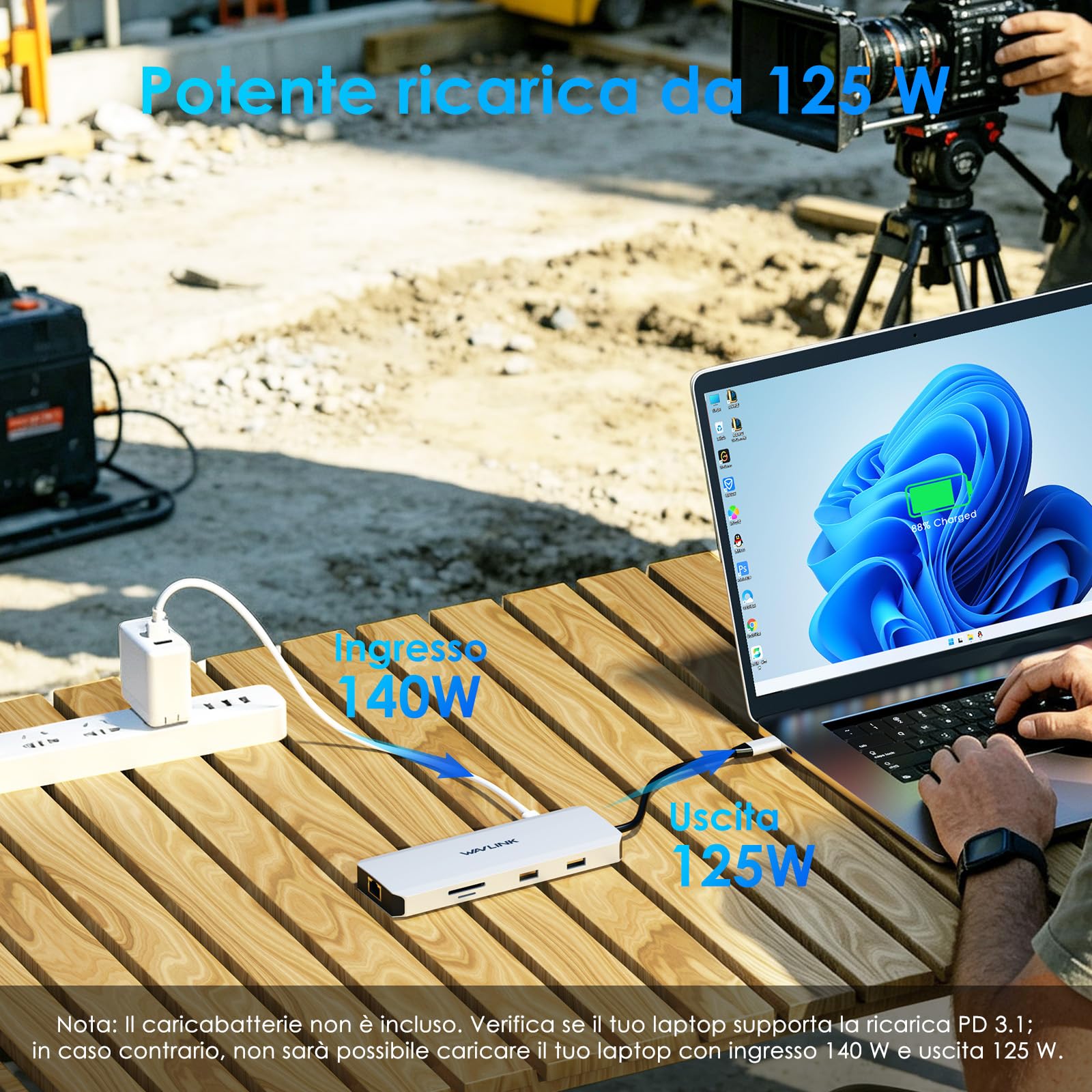 WAVLINK Docking Station Dual Monitor, Dual 4K @60Hz USB-C Dock with PD Pass-Through 125W, 2.5G Ethernet, 2×USB-A 10Gbps, SD/Micro SD Card Reader 312MB/s