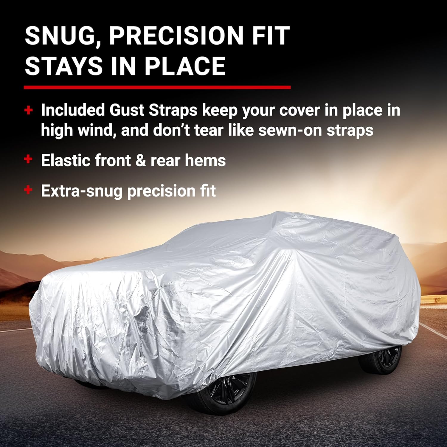 Platinum Shield Outdoor SUV Cover Waterproof All Weather, Size TZ02 Cover for Midsize SUVs, Scratch-Resistant Outdoor Protection, Full Exterior Covers for All Seasons