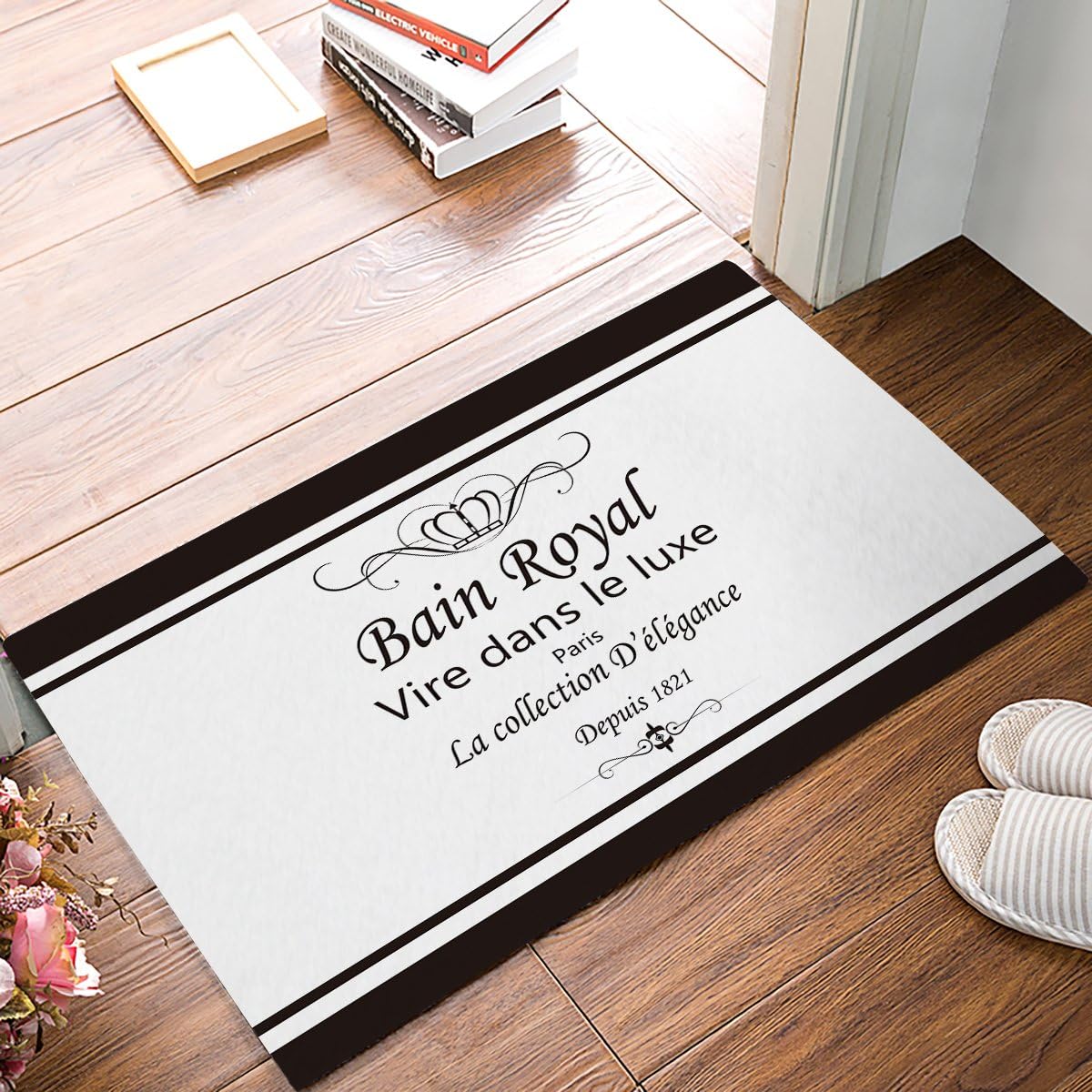 SIMIGREE 18 x 30 Inch Bain Royal - Classic Door Mats Kitchen Floor Bath Entrance Rug Mat Absorbent Indoor Bathroom Decor Doormats Rubber Non Slip