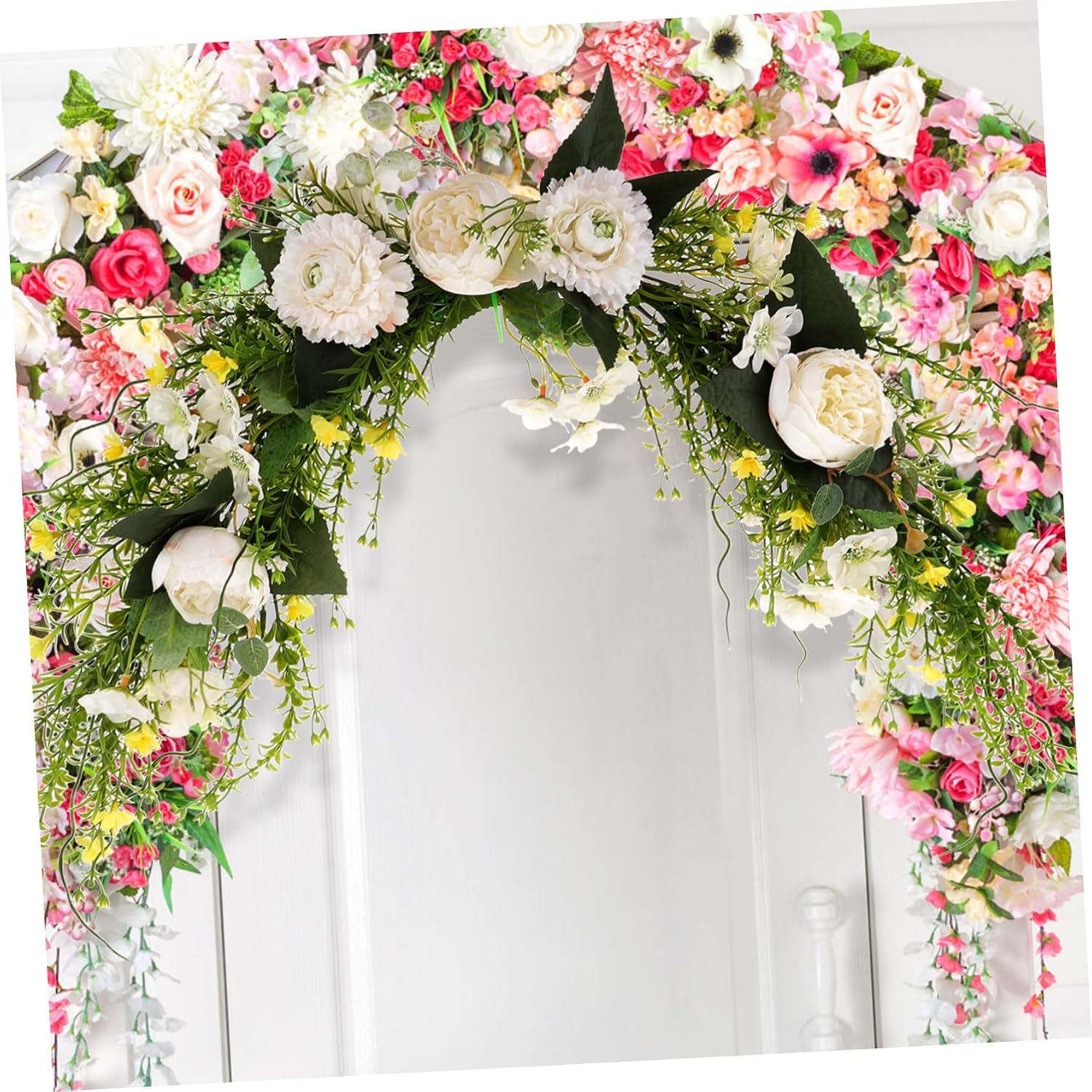 Cabilock Unique Decorations Fake Flower Hanging Decor for Wedding Front Door Window Mantel