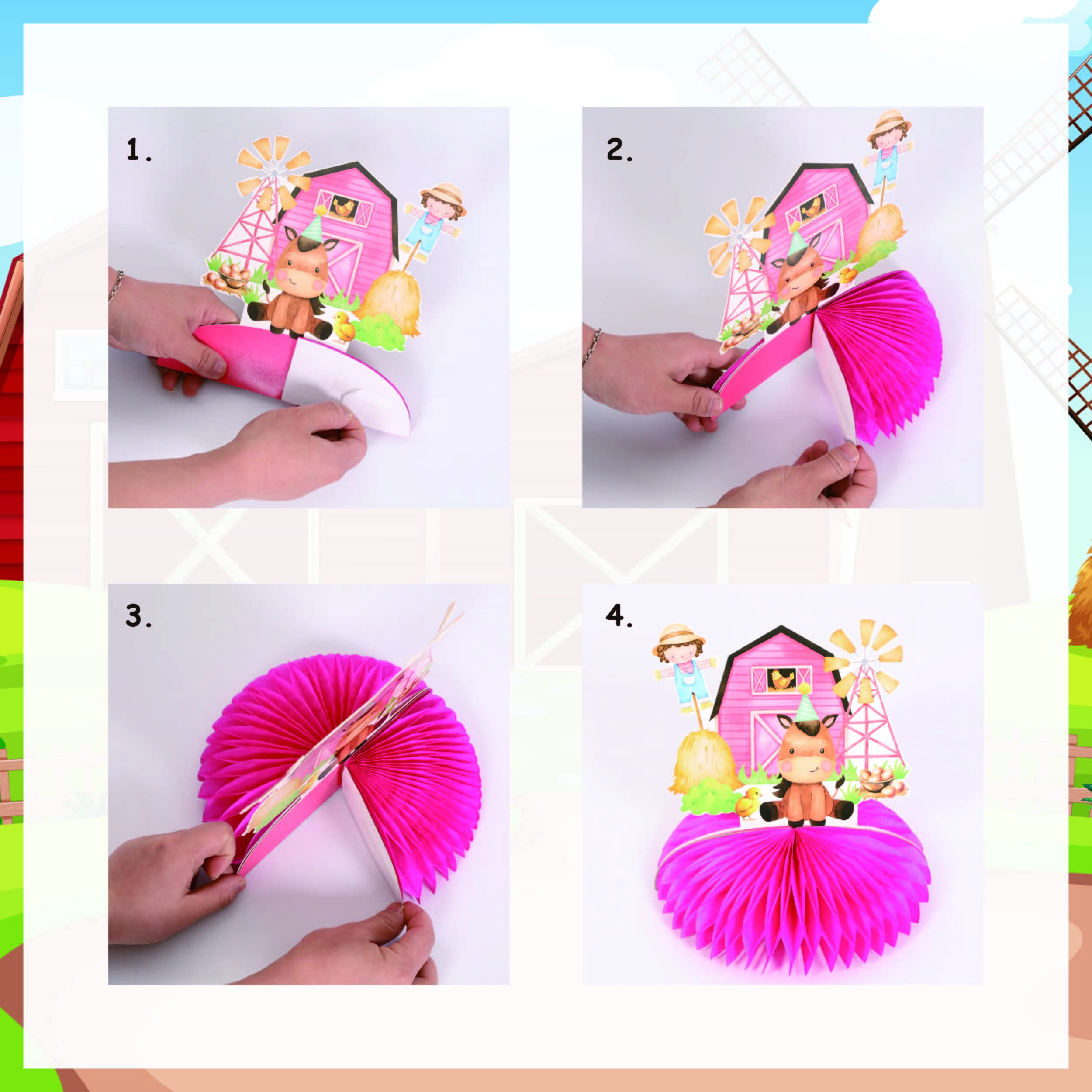 Doyomtoy 61 stuks feestservies voor kinderverjaardag, meisjes, borden