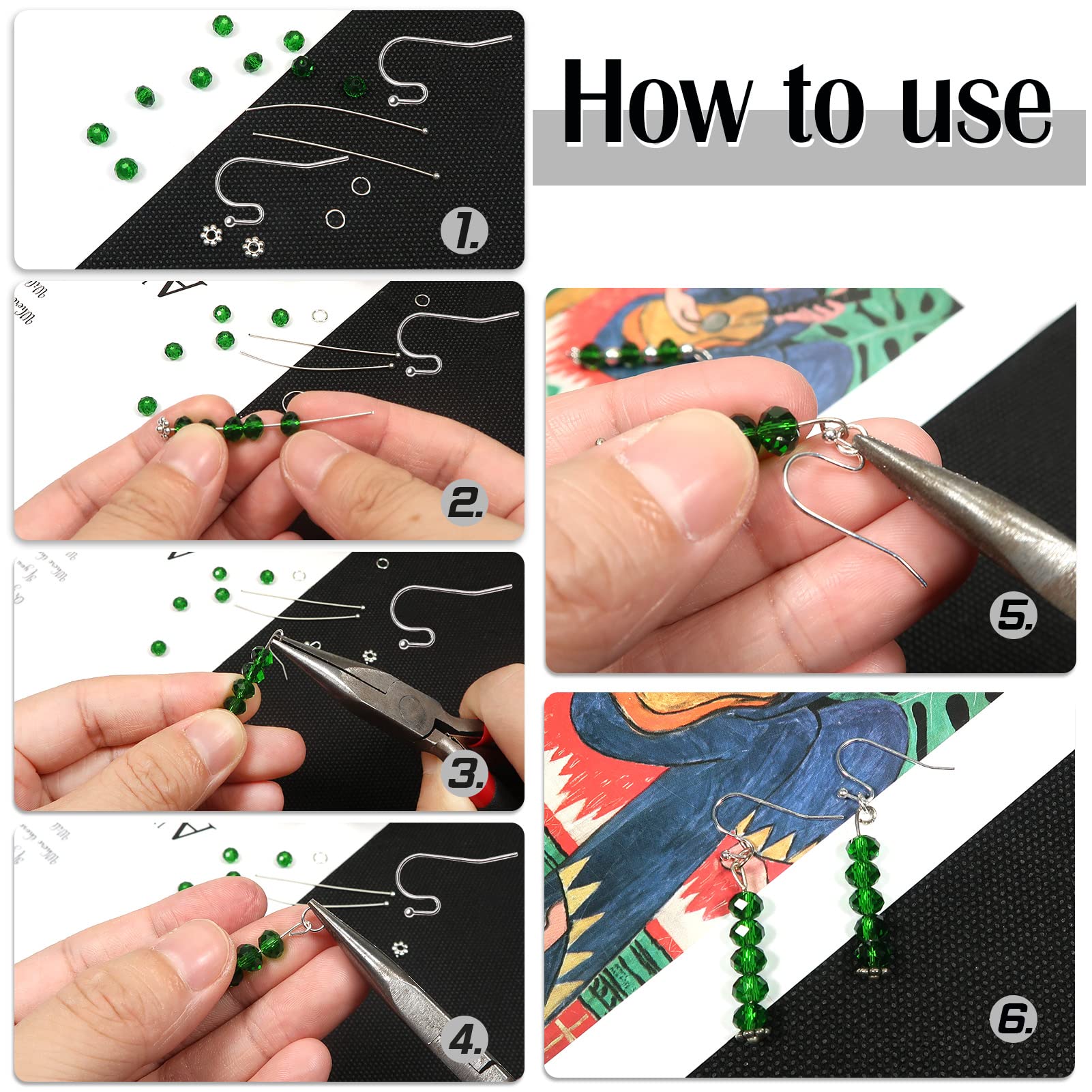 200 Ganci Per Orecchini Leverback - Ottone Colorato, 15x10mm, 8 Colori, Anallergici
