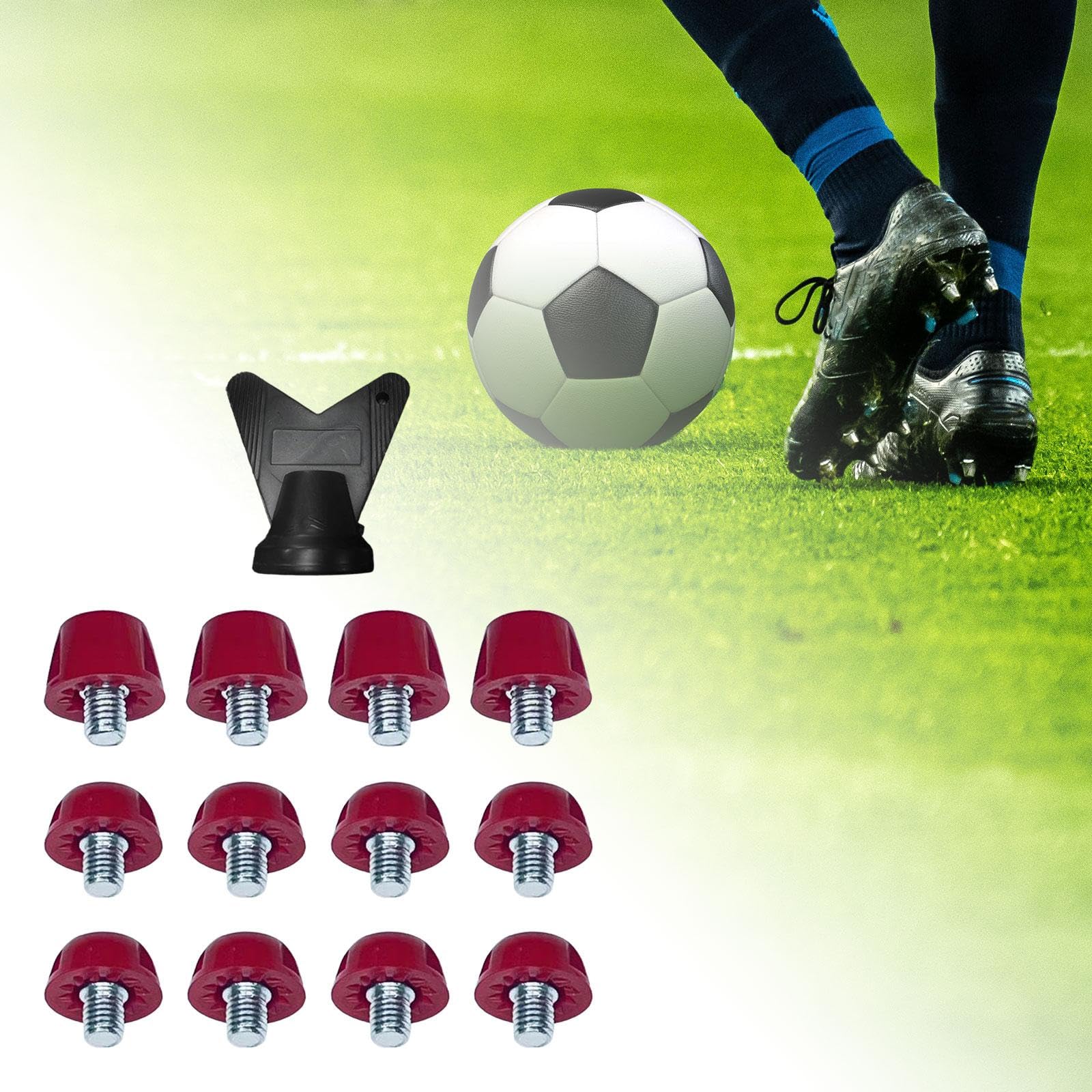 harayaa 12x pointes de remplacement crampons de Rugby crampons de bottes de football chaussures de piste accessoires pour l'entraînement