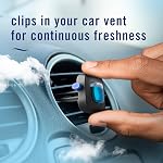 Febreze auto Air Freshener Vent Clip Linen & Sky, 2ml Car Vent Clip, Pack of 3