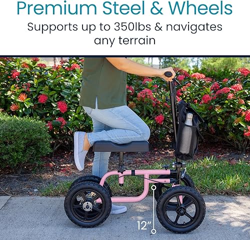 Miniatura 5 de Vive Mobility Rodillera todo terreno para lesiones en el pie, rodillo de muleta para piernas rotas para adultos, para cirugía, pie roto, lesiones de