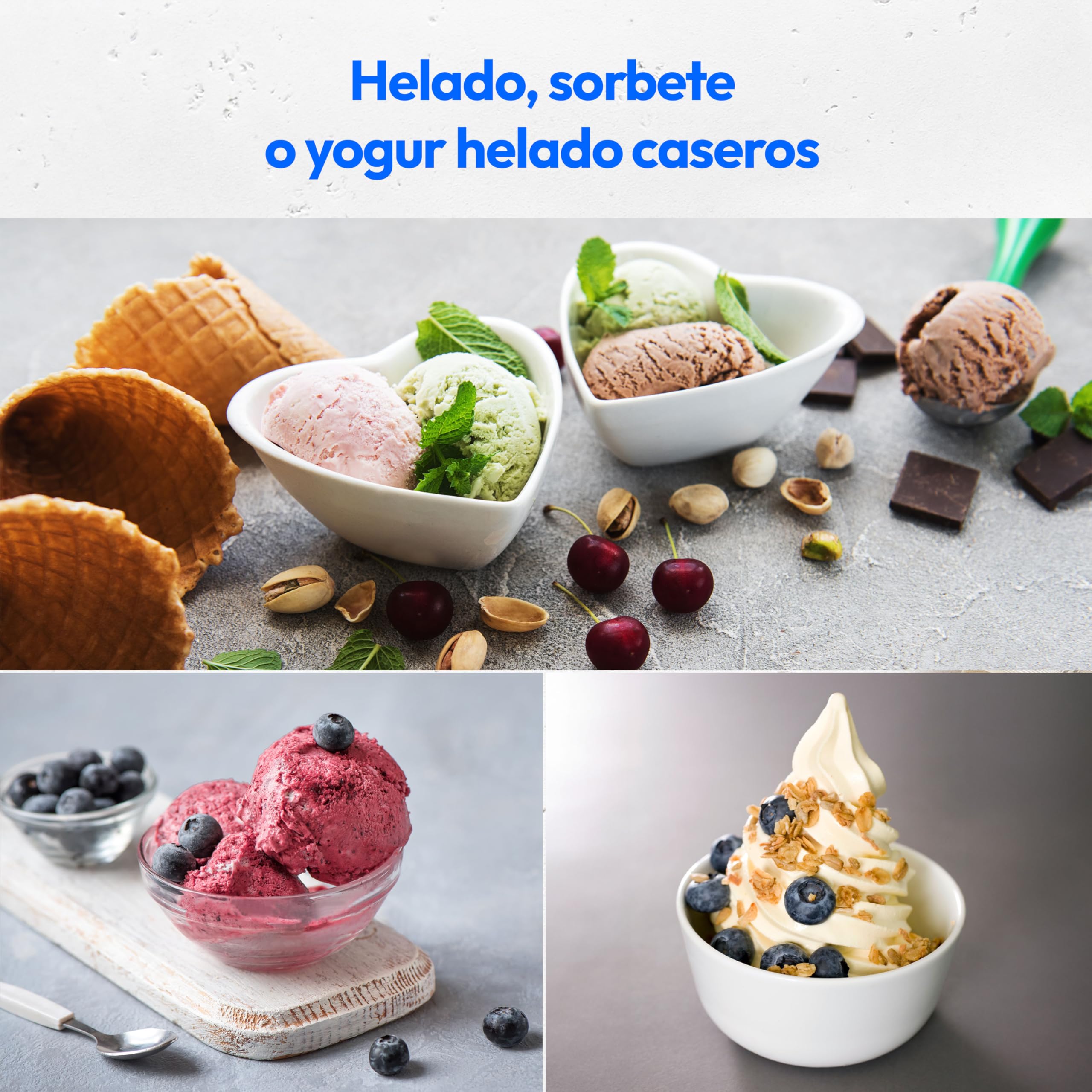 MEDION Heladera con compresor (autorefrigerante, ideal para helado, yogur helado y sorbete, 1 L, 100 W, recipiente de aluminio, MD10169)