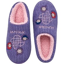 KPop Demon Hunters Girls Slippers - Kids House Slippers, Soft Cute Shoes for Girls & Teens with Huntrix - Official License