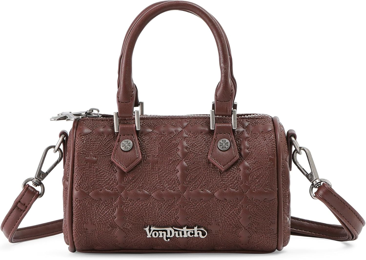Von Dutch Womens Hanna Hand Bag – Stylish Handbag with Adjustable Strap, Spacious Interior, and Iconic Logo Design