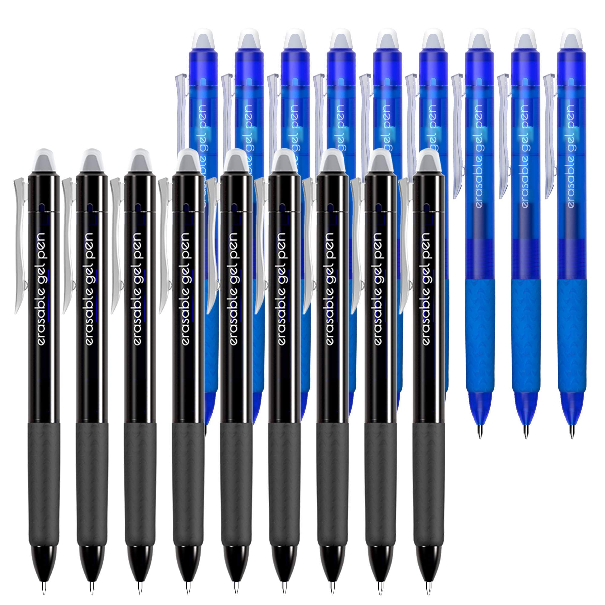 Vanstek Bolígrafos De Gel Retráctiles Borrables De 15 Colores, Punta Fina ( 0.7), Hace Que Los Errores Desaparezcan, Agarre Cómodo Premium Para Dibujar, Escribir, Planificador Y Crucigramas