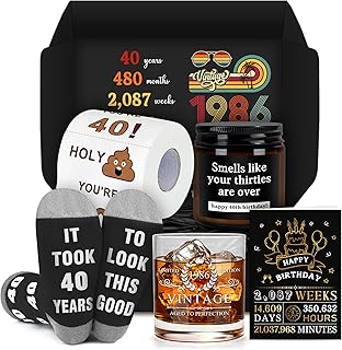 40th Birthday Gifts Men Funny 40 Year Old Gifts for Men Novelty Gift for
