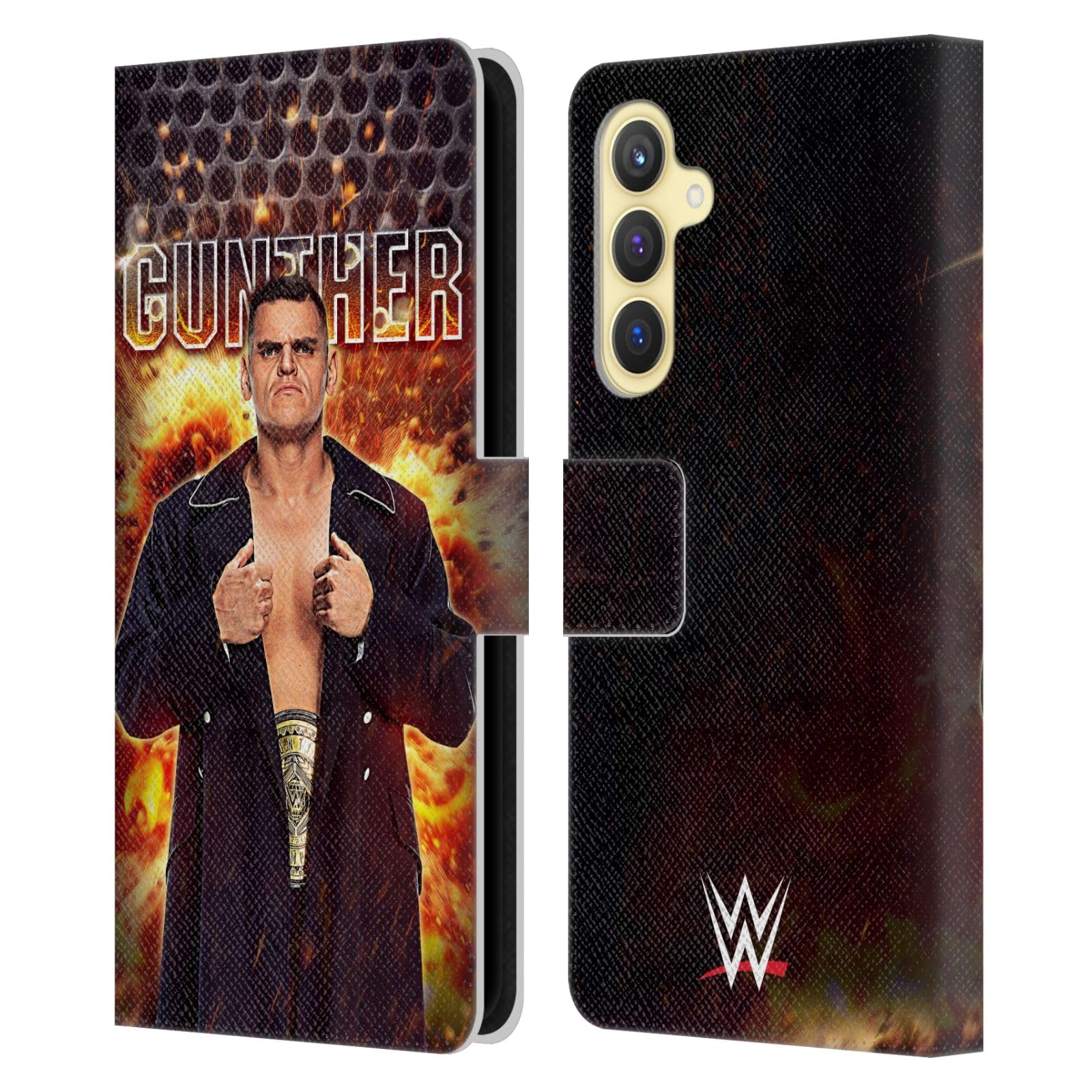 Funda Gunther WWE para Samsung Galaxy S23 FE carcasa libro de cuero 7