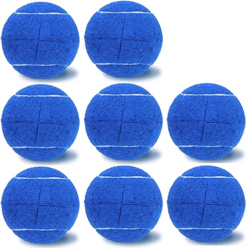Miniatura 10 de Magicorange 8 pelotas de tenis precortadas para patas de muebles y protección del suelo, almohadillas de fieltro resistentes de larga duración