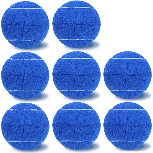 Magicorange 8 PCS Precut Walker Tennis Balls for Furniture Legs and Floor Protection, Heavy Duty Long Lasting Felt Pad Glide Coverings(Dark Blue)