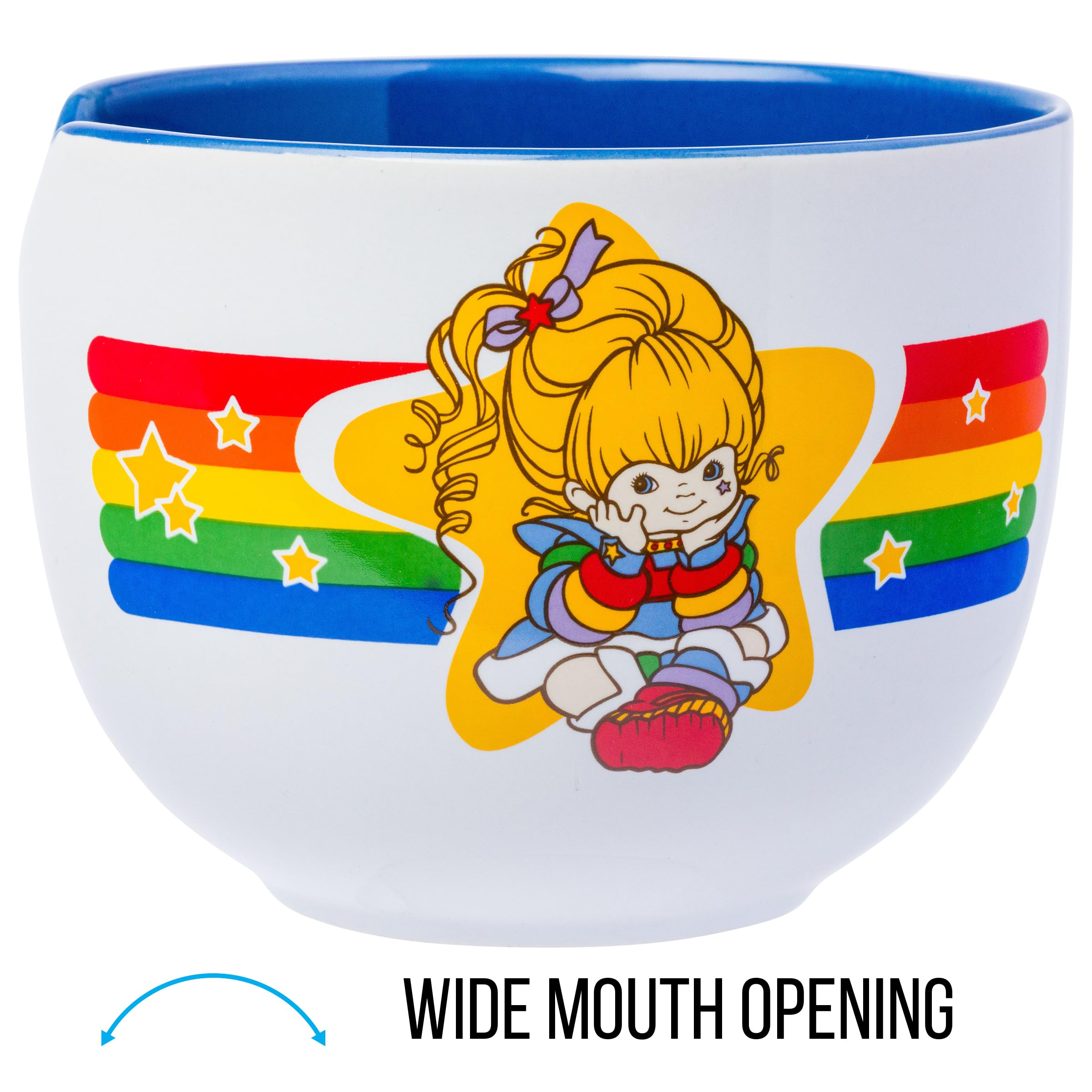 Amazon.com | Silver Buffalo Rainbow Brite Ceramic Ramen Bowl with
