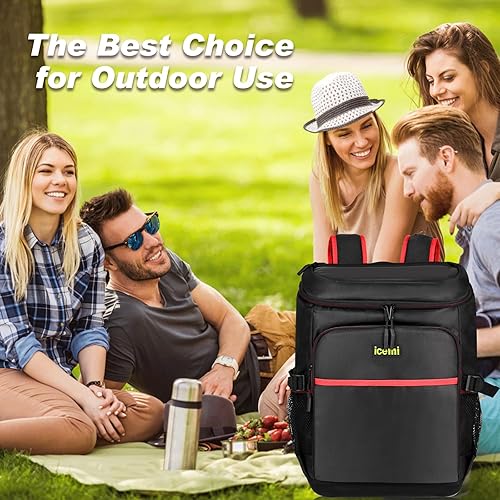 Miniatura 7 de Insulated Cooler Backpack, Cooler Bag Insulated Waterproof, Large Capacity Coolers Bags with Opener, Leak Proof Cooler Back Pack for Camping,