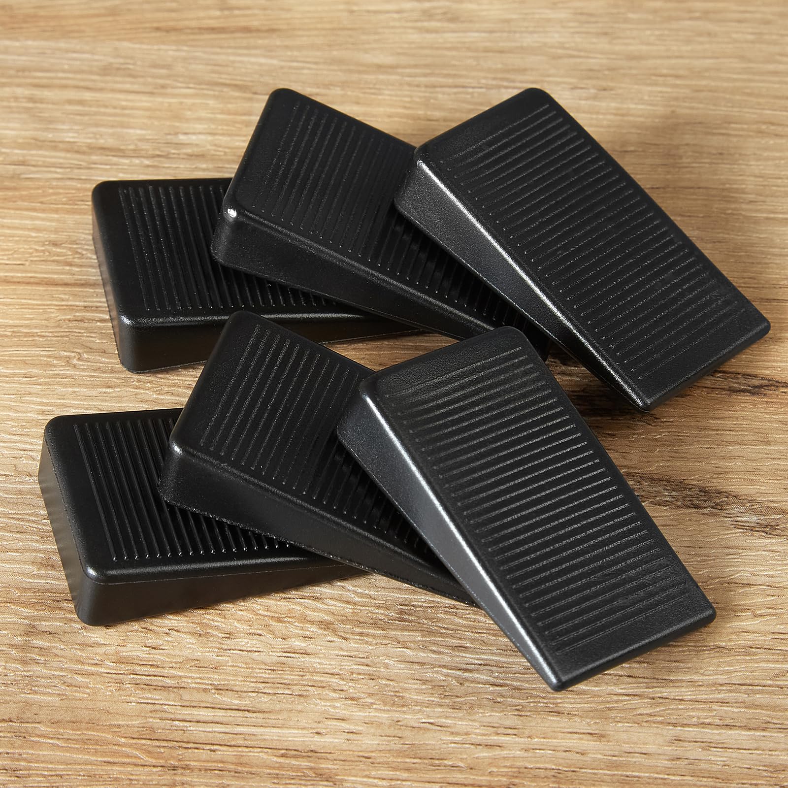 ZZJMCH 6-Pack Black Shims for Leveling Furniture & Toilet