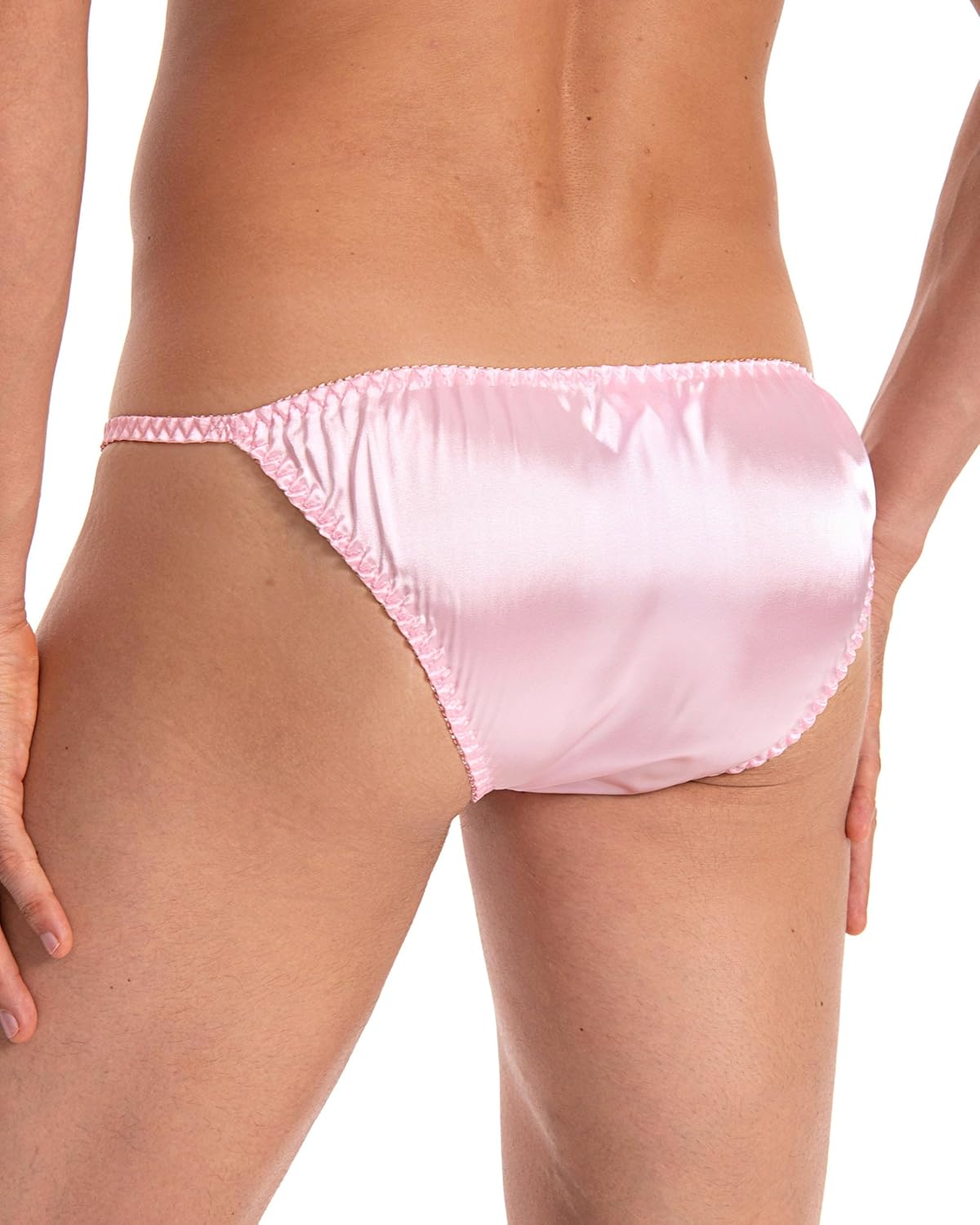 Satini Men's Underwear Satin Tanga Bikini Briefs Panties - Image 3