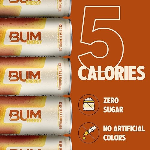 Vista 119 de BUM - Bebida energética sin azúcar, cereza escarcha, ligeramente carbonatada y sin colores artificiales, cafeína natural y citicolina para energía
