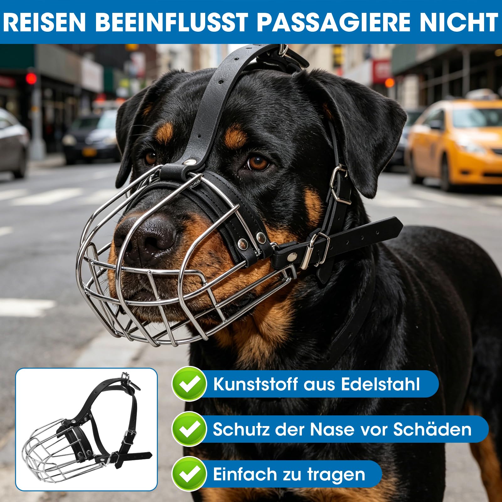 Hundemaulkorb,Deutscher Schäferhund Maulkorb aus Metall – Verstellbarer Draht-Hundemaulkorb für mittelgroße & große Hunde – Schützt vor Beißen, Kauen,Bellen – Robust & Langlebig (Größe M)