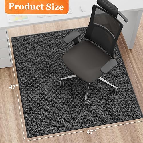 Vista 51 de KMAT Tapete para silla de oficina, 36 x 48 pulgadas, protector de suelo de madera dura/azulejos, tapete de escritorio para computadora para sillas