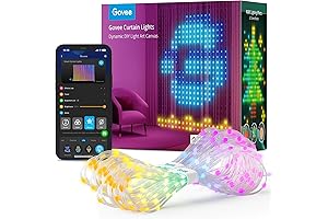 Govee Smart Curtain Lights: Create a Dazzling Ambiance with Customizable Color Changing Wall Decor