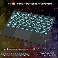 Vista 5 de Funda para Samsung Galaxy Tab S9 de 11 pulgadas/S9 FE 10.9 pulgadas / S10 FE 10.9 pulgadas con teclado - Funda de tableta táctil desmontable