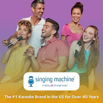 Singing Machine Karaoke Plush Sesame Street Toys (Abby Caddaby Plush Toy) - Adjustable Carrying Straps - Sing-Along Built-in Real Working Microphone & Speaker with Record & Playback Function