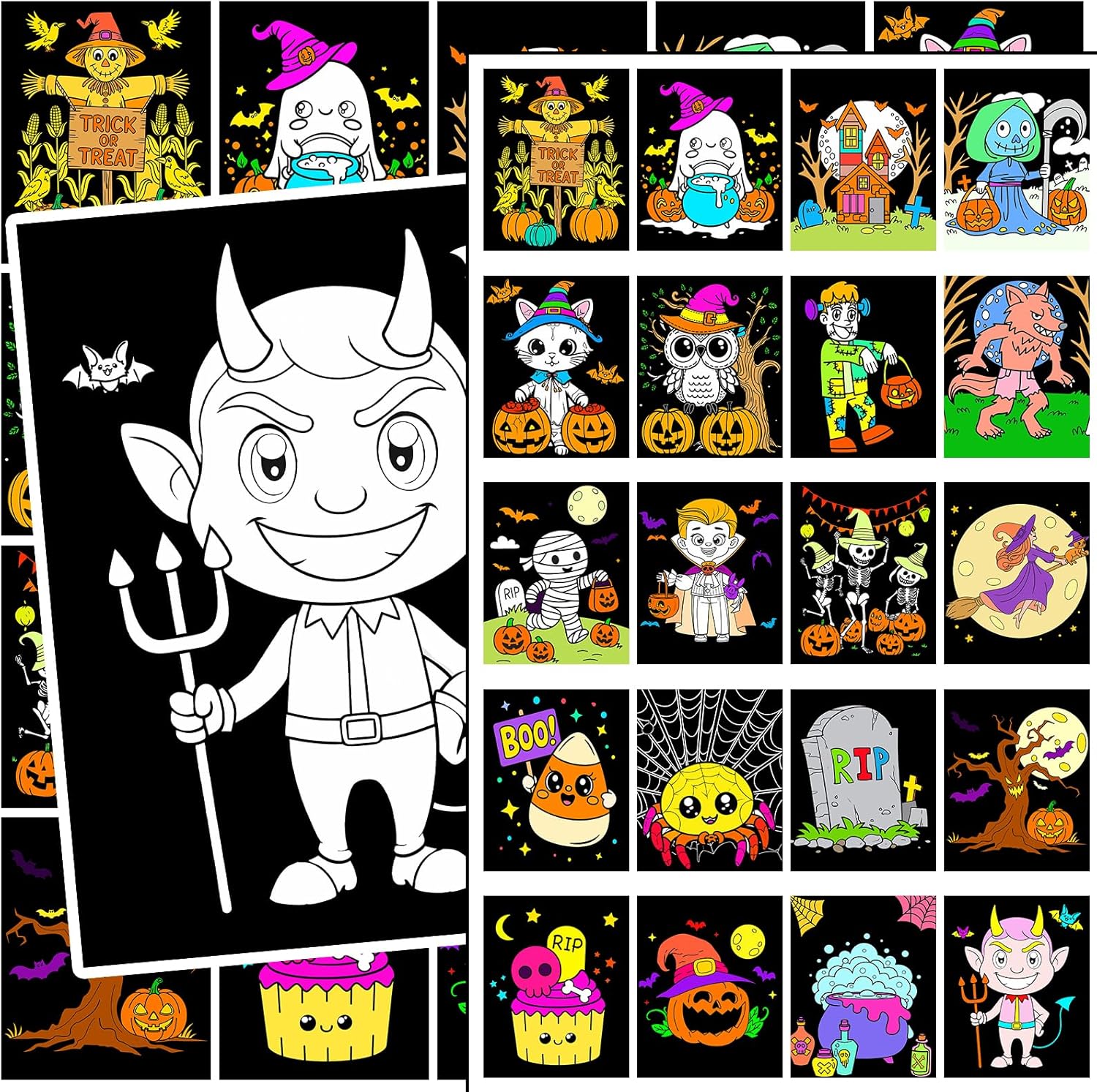 20 Halloween Velvet Coloring Posters Fuzzy Coloring Posters Velvet DIY Crafts Bulk Halloween Party Decorations Candy Gift Bag Fillers Party Gifts Classroom Activities Family Craft Projects 20 Halloween Velvet Coloring Posters Fuzzy Coloring Posters Velvet DIY Crafts Bulk Halloween Party Decorations Candy Gift Bag Fillers Party Gifts Classroom Activities Family Craft Projects