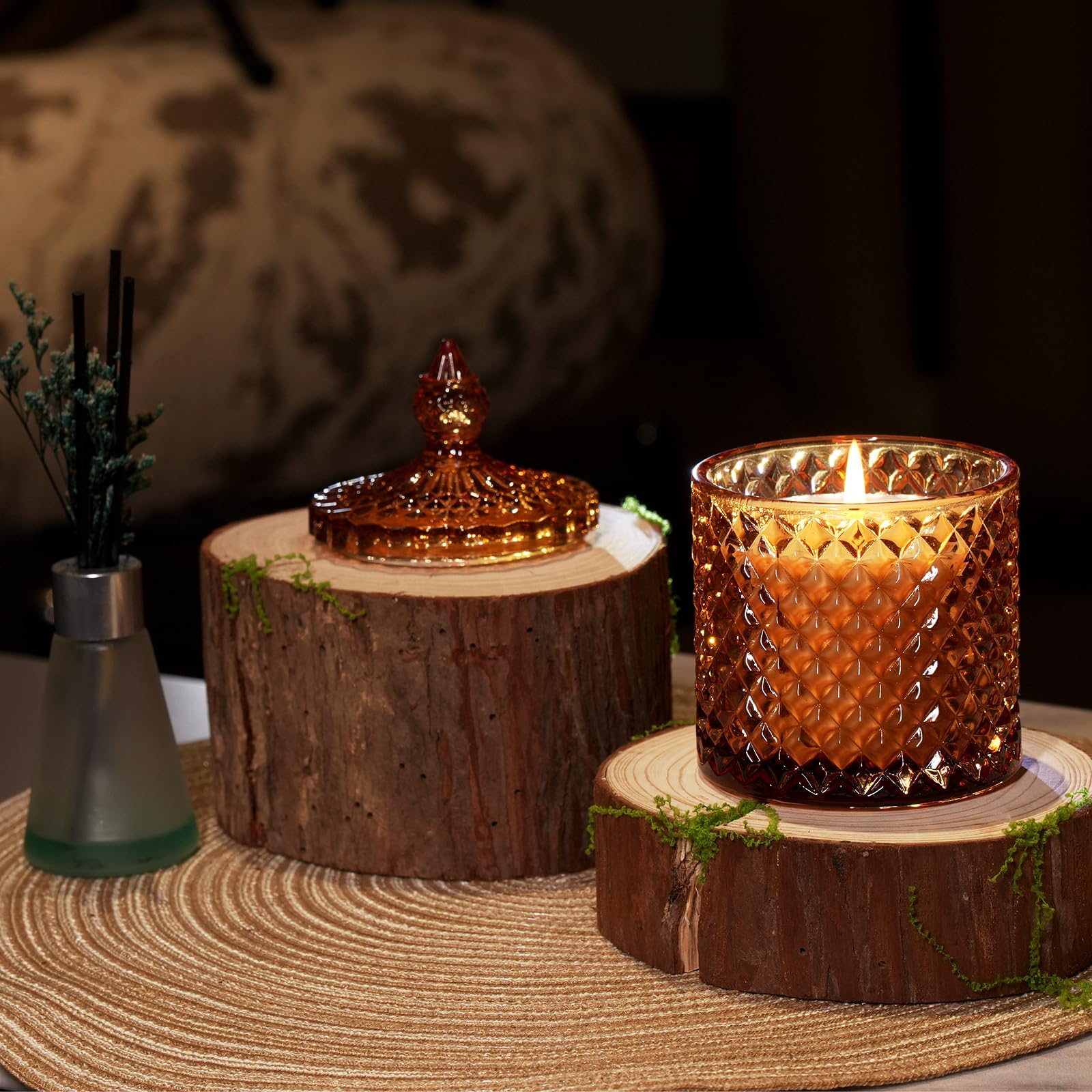 Pumpkin Spice Scented Candles,Sweet & Spicy Cinnamon Pumpkin Candles - Image 3