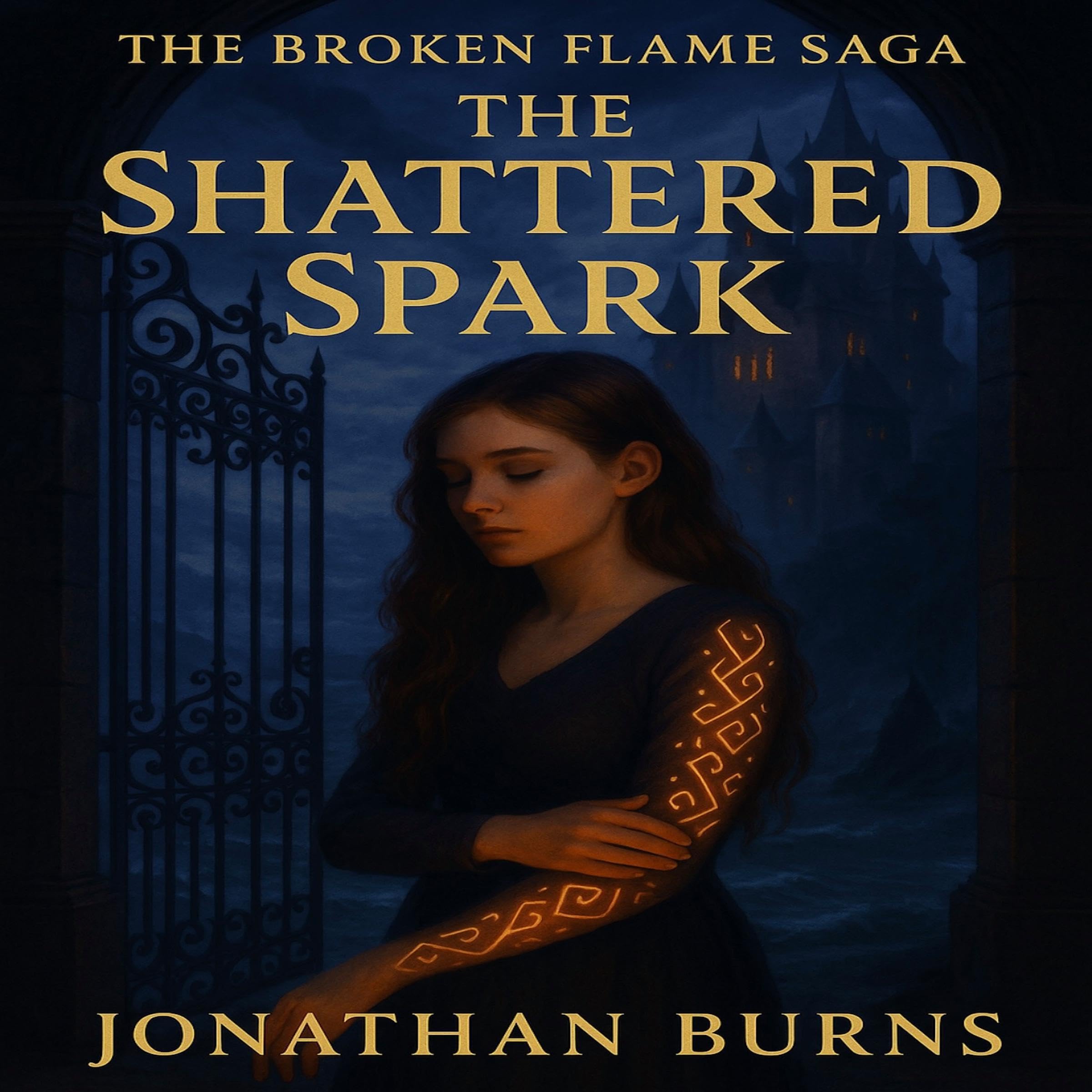 Cover art for The Broken Flame Saga: The Shattered Spark