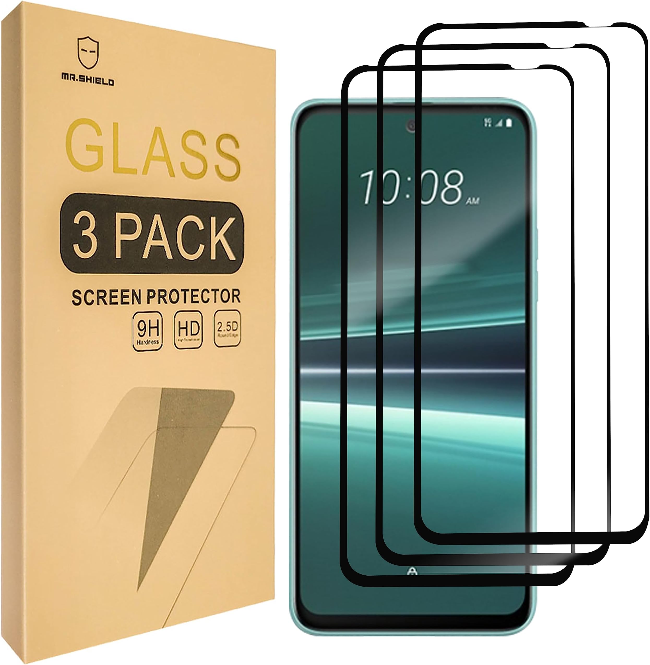 [3-Pack] Screen Protector For HTC U23 / HTC U23 Pro [Full Cover] [Tempered Glass] [Japan Glass with 9H Hardness] Screen Protector