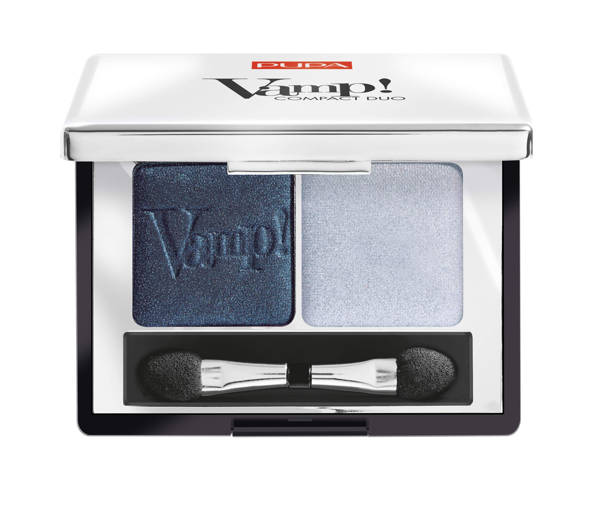 PUPA Milano Vamp! Compact Eyeshadow Duo, Magnetic Blue 2.2 g