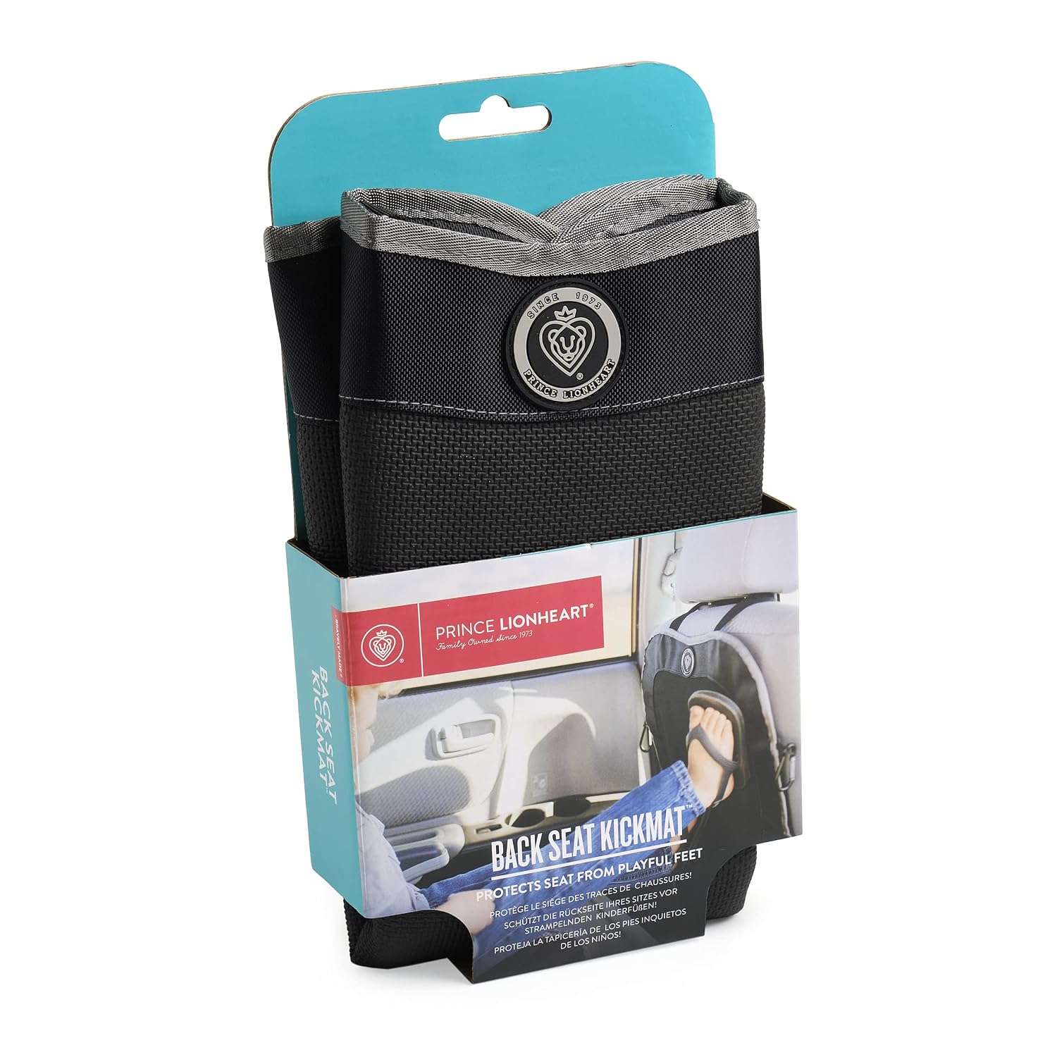 Prince Lionheart Backseat Kick Mat, Black