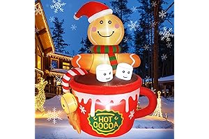 Gardentime 6FT Gingerbread Inflatable Christmas Decoration