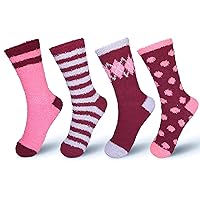 Algopix Similar Product 12 - BASICO Womens Fuzzy Socks Warm Slipper