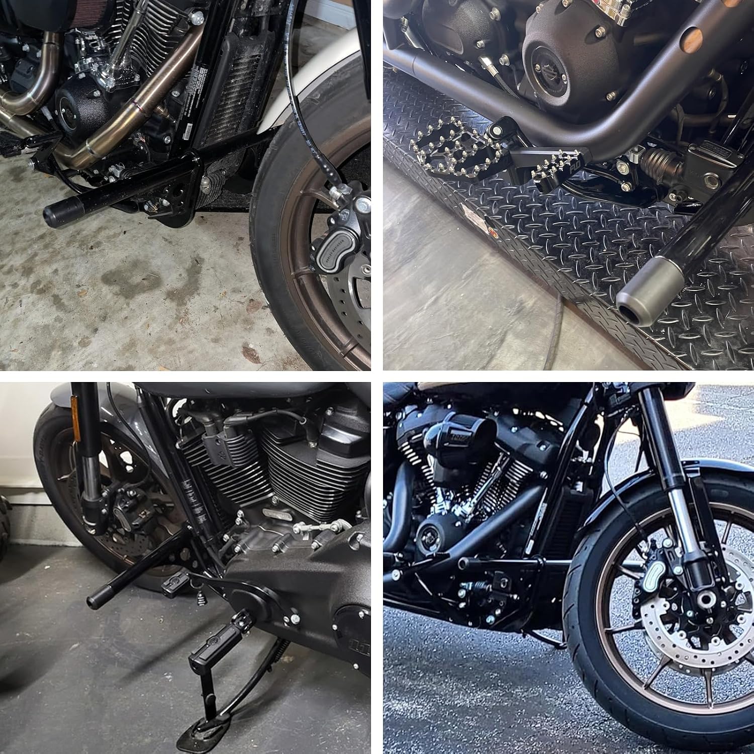 Engine Guard Highway Crash Bars Foot Pegs Replacement for 2018-2025 Harley Softail Street Bob FXBB Low Rider FXLR FXLRS Standard FXST