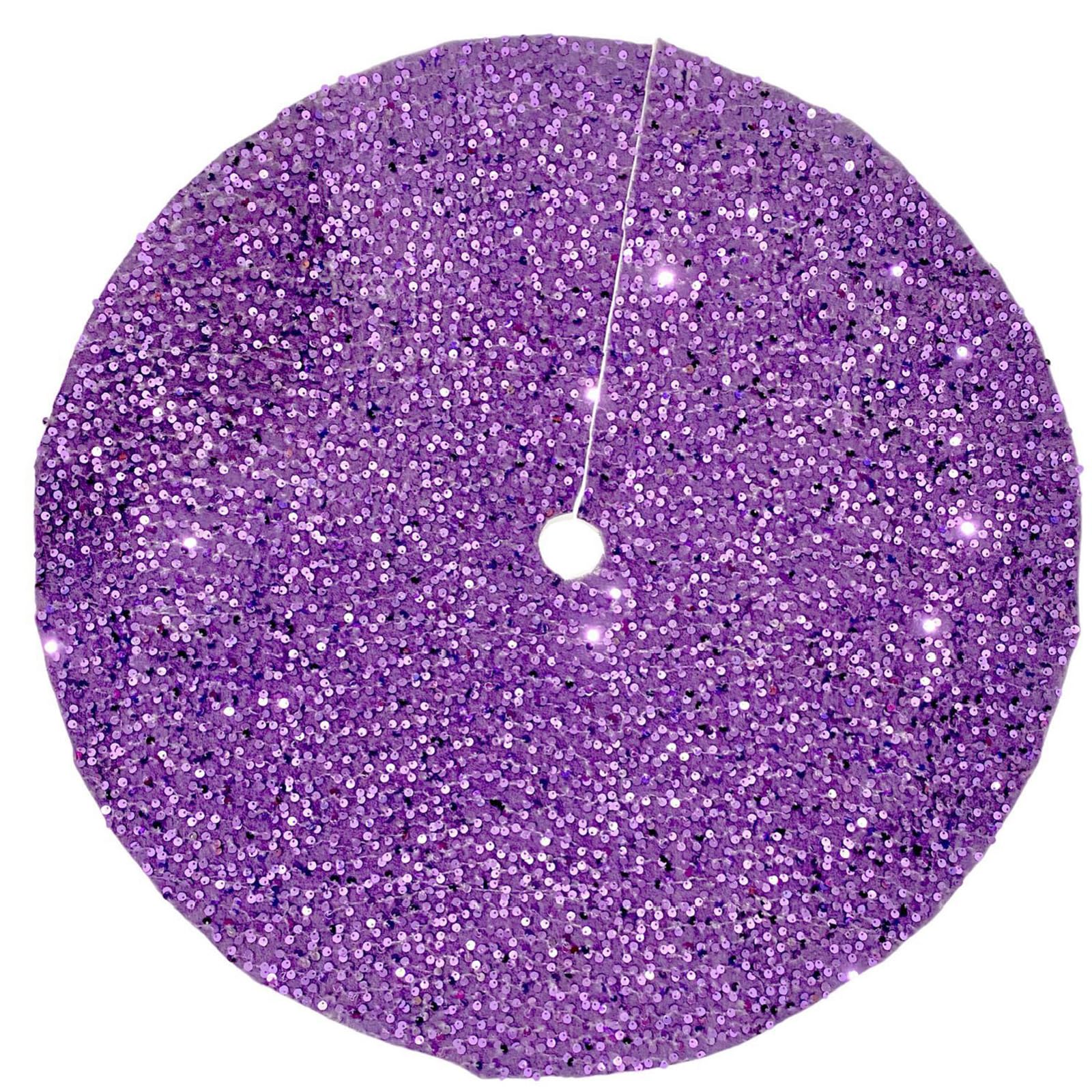 Yhplxyuus Colorful Sequins Tree Skirt for Sophisticated Touch Shimmering Christmas Tree Base Covers Party Accessories Round Skirt Covers