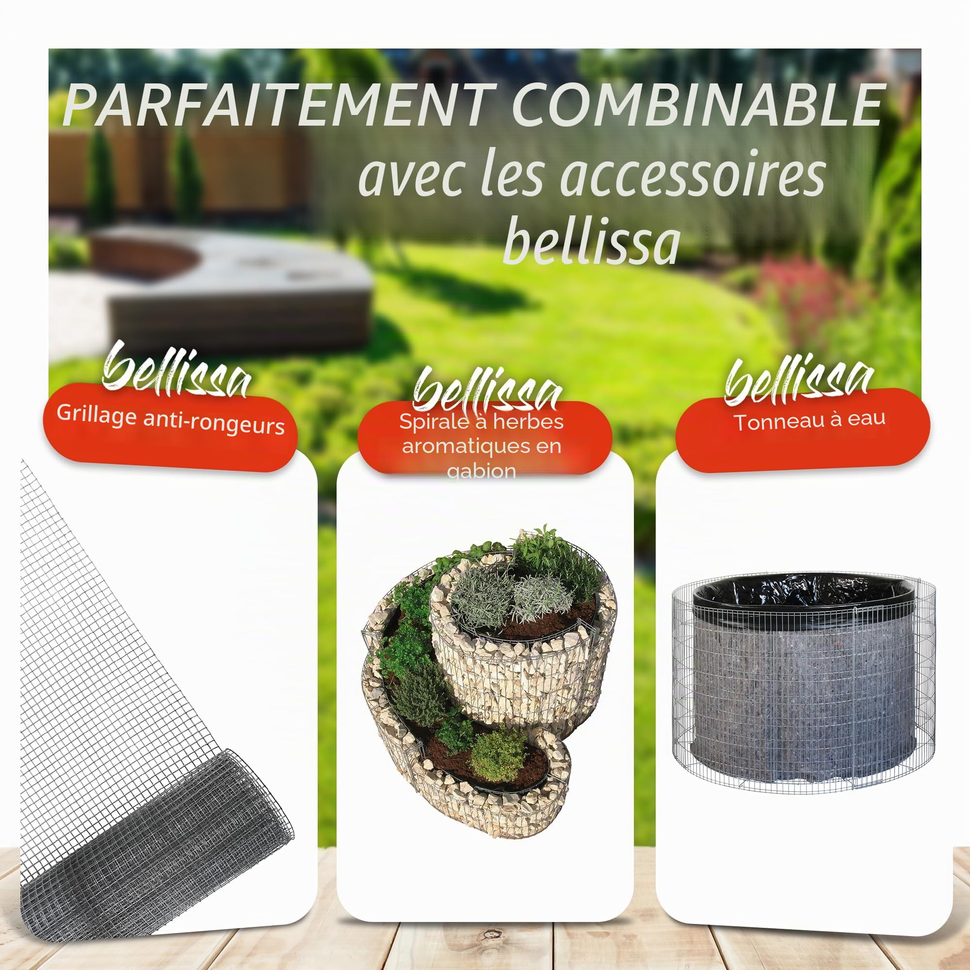 bellissa bac à Charbon émaillé - 95585 - barquette pour Grill en tôle d'acier émaillée pour Emplacement pour feu en gabionle - diamètre 65 cm, Hauteur 10 cm