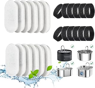 Cat Water Fountain Filters, 24 Pack Cat Fountain Filters, Cat Fountain Replacement Filters for