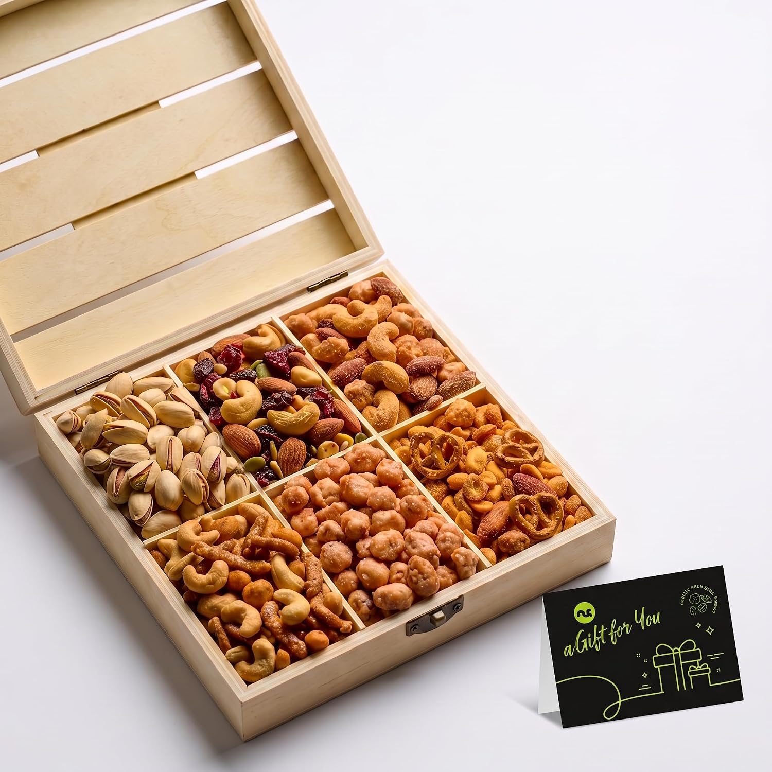 NUT CRAVINGS - Mixed Nuts Gift Basket (12 Assortments)