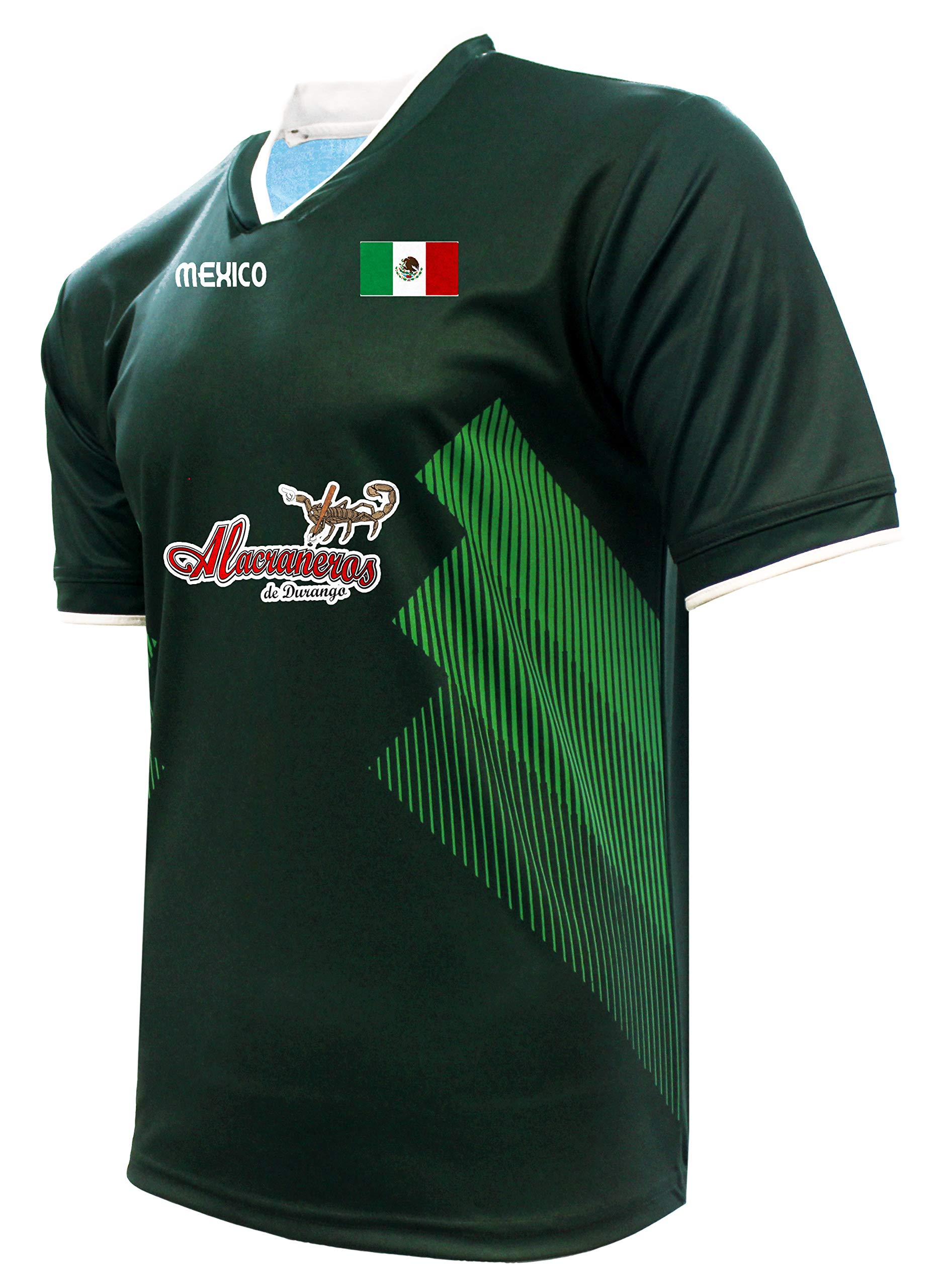 Jersey Mexico Alacraneros de Durango 100% Polyester_Made in Mexico (XX-Large) Green