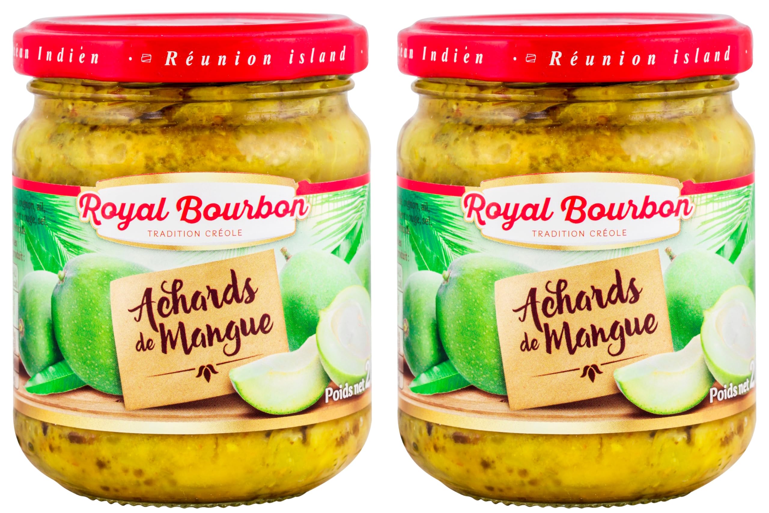 ROYAL BOURBON - Ile de la Réunion - Achards Pot en verre de 200g :